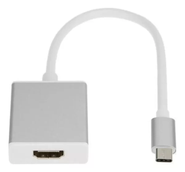 Cabo Adaptador Tipo C Usb C 3.1 Macho Para Hdmi Fêmea 4k Fhd