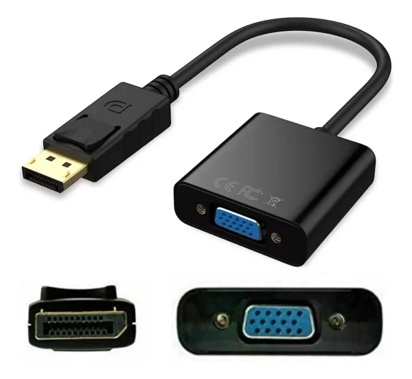 Adaptador Displayport Para Vga Notebook Macbook Projetor